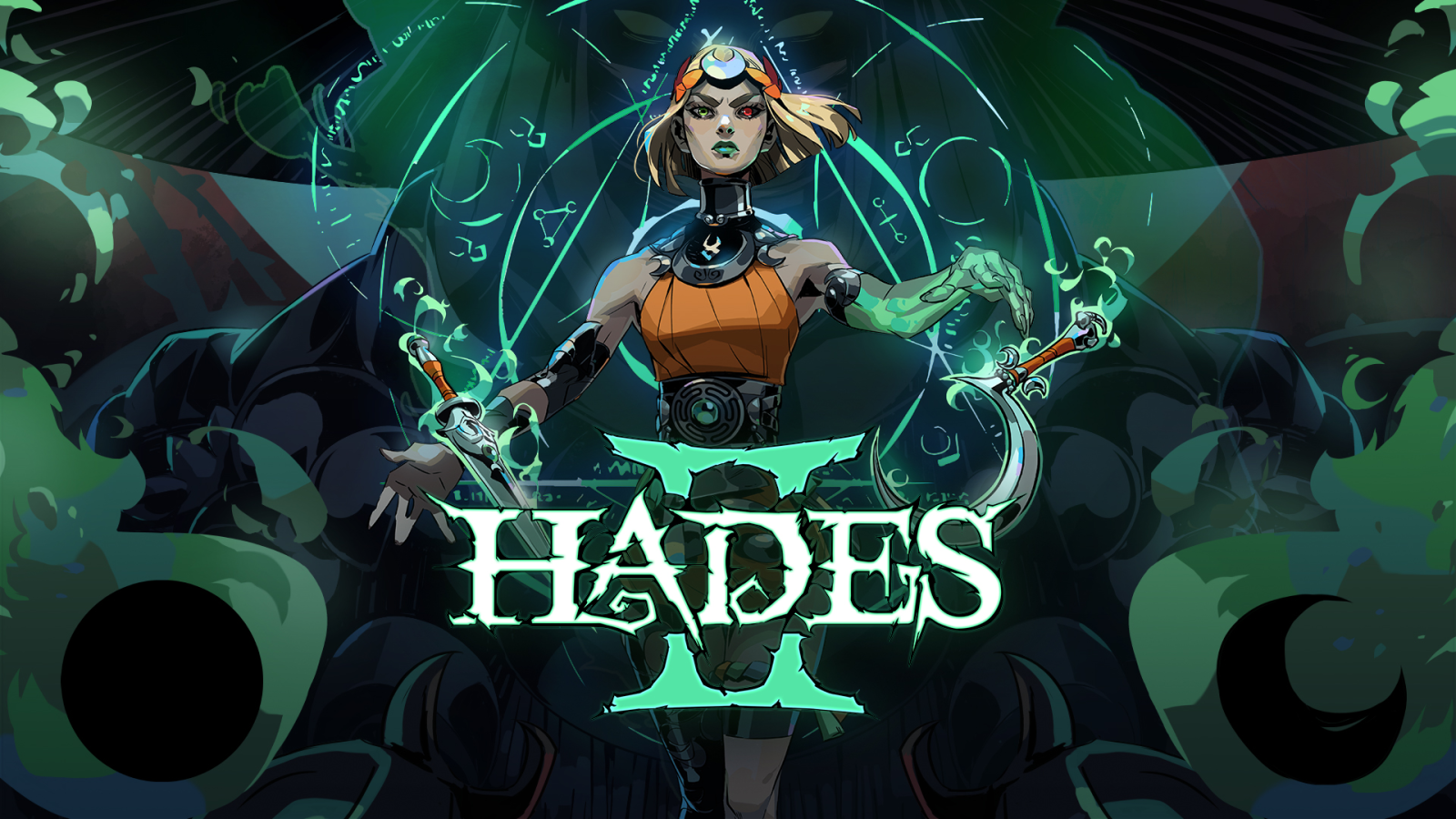 Hades II key art showing Melinoë with logo on Xbox Game Pass