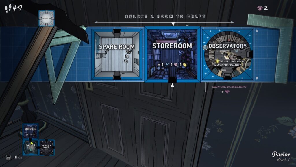Blue Prince How to open rooms