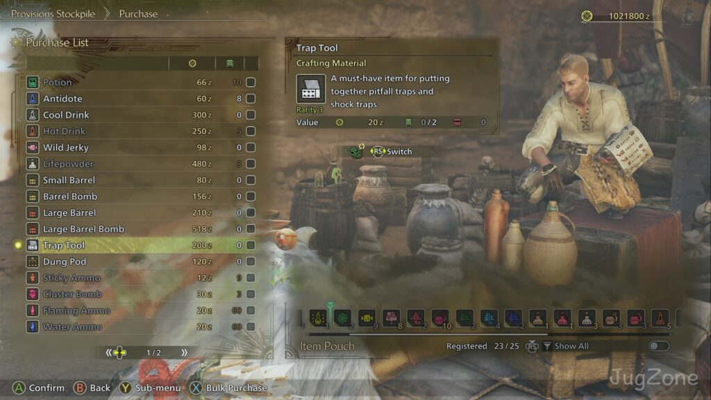 Step 3: Purchasing and Crafting — MONSTER HUNTER WILDS